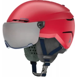 ATOMIC Casque De Ski Junior SAVOR VISOR - Rouge