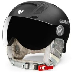 BRIKO AMBRA VISOR 1V PEARL BLACK CASQUE