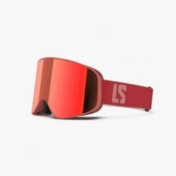 LOUBSOL Masque De Ski LS3 - Miroir Rouge Cat 3 - Framboise