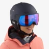 SALOMON Casque De Ski ICON LT VISOR - Wisteria Navy -Bull Skis Magasin salomon casque icon lt visor wisteria univ 2023