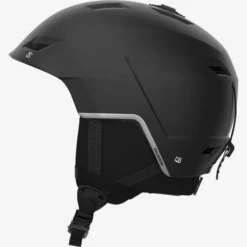 SALOMON Casque De Ski PIONEER LT - Black Silver -Bull Skis Magasin salomon casque pioneer lt black silver 2023 3
