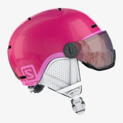 SALOMON Casque De Ski Junior GROM VISOR RTL - Pink