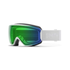 SMITH Masque De Ski MOMENT - WHITE VAPOR CHROM EVERYDAY GREEN MIRROR